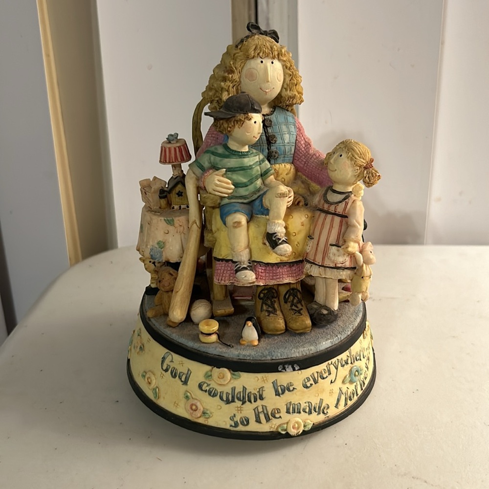 San Francisco Music Box Co 1997 Ruth Ninneman Mother’s Resin Music Box